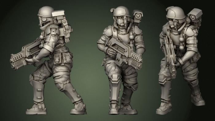 Military figurines (STKW_1221) 3D model for CNC machine
