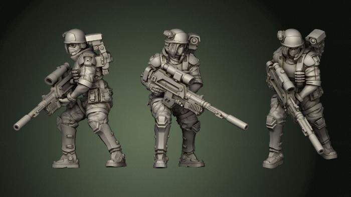 Military figurines (STKW_1222) 3D model for CNC machine