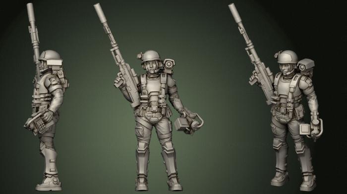 Military figurines (STKW_1223) 3D model for CNC machine