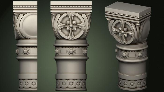 Church pillar (SC_0115) 3D model for CNC machine