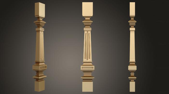 Pillar (ST_0332) 3D model for CNC machine