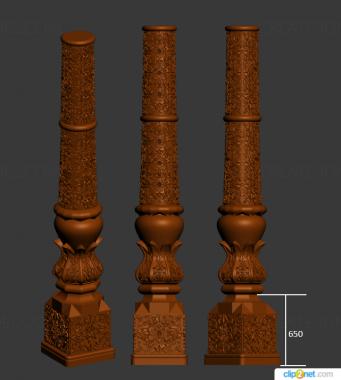 Pillar (ST_0400) 3D model for CNC machine