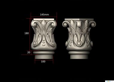 Pillar (ST_0408) 3D model for CNC machine