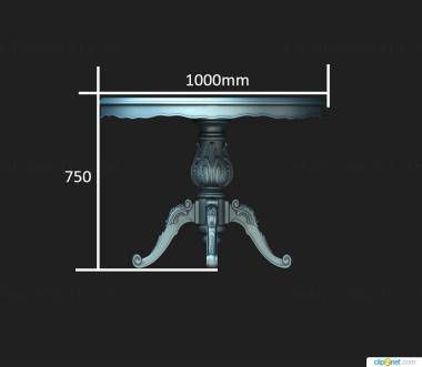 Tables (STL_0408) 3D model for CNC machine