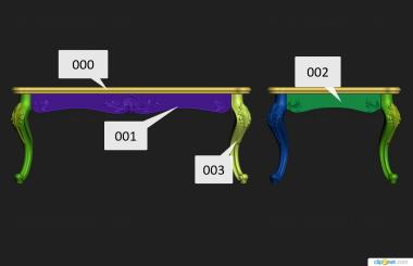 Tables (STL_0413) 3D model for CNC machine