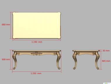 Tables (STL_0413) 3D model for CNC machine