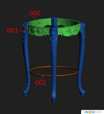 Tables (STL_0427) 3D model for CNC machine