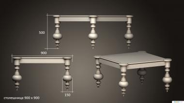 Tables (STL_0438) 3D model for CNC machine