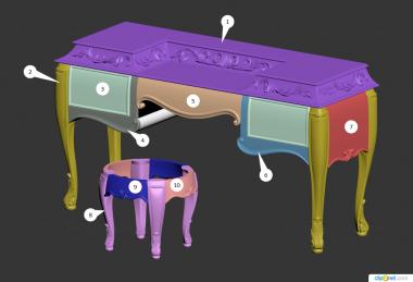 Tables (STL_0443) 3D model for CNC machine