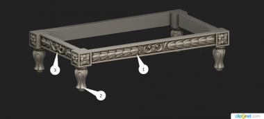 Tables (STL_0446) 3D model for CNC machine