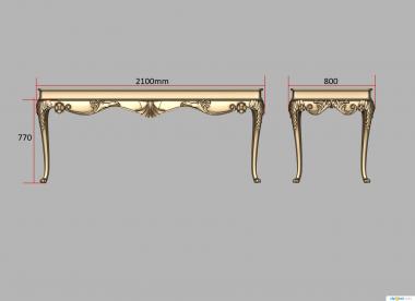 Tables (STL_0455) 3D model for CNC machine