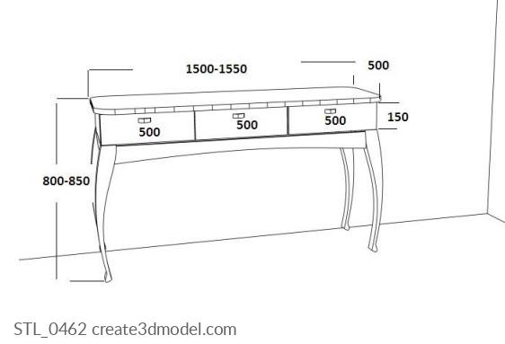 Tables (STL_0462) 3D model for CNC machine