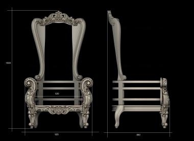 Chair (STUL_0163) 3D model for CNC machine