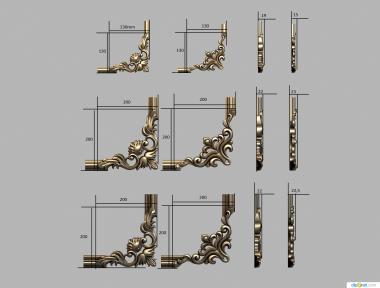 نموذج ثلاثي الأبعاد لآلة CNC عنصر الزاوية 