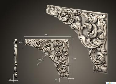 نموذج ثلاثي الأبعاد لآلة CNC عنصر الزاوية 